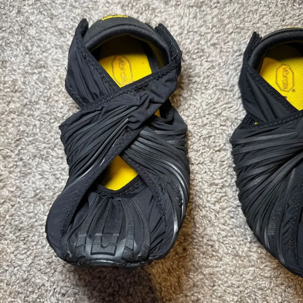 Vibram Furoshiki Wrapping Shoe Unisex 7.5-8 Medium Black EU40-41 Minimalist Yoga
